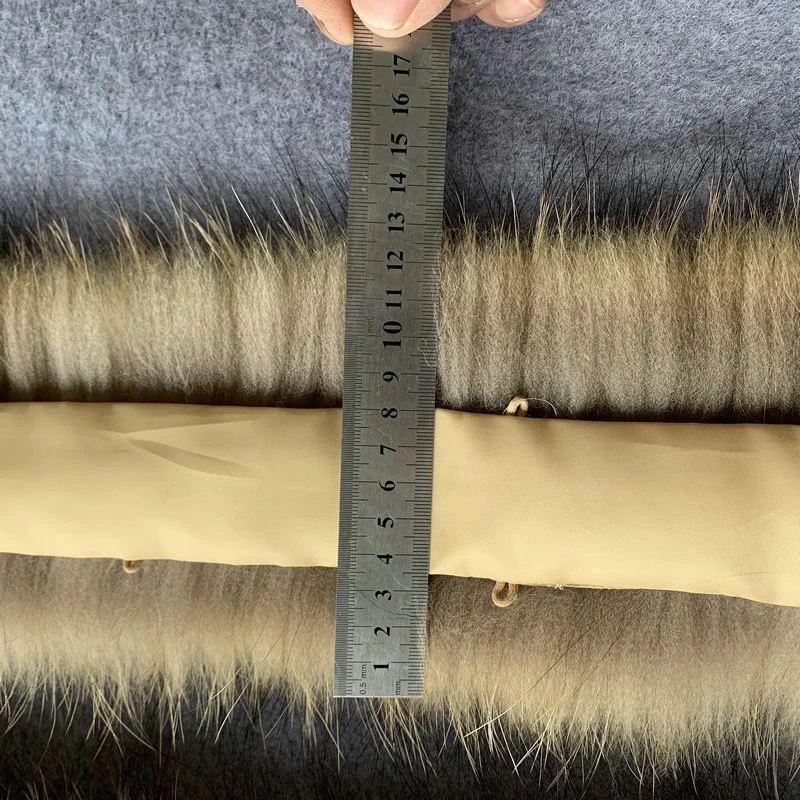 75x12cm Natural Mink Fur Collar for DIY Apparel Sewing Fluffy Trimming Fabric Coat Hood Shawl Sewing Costume Crafts Decoration