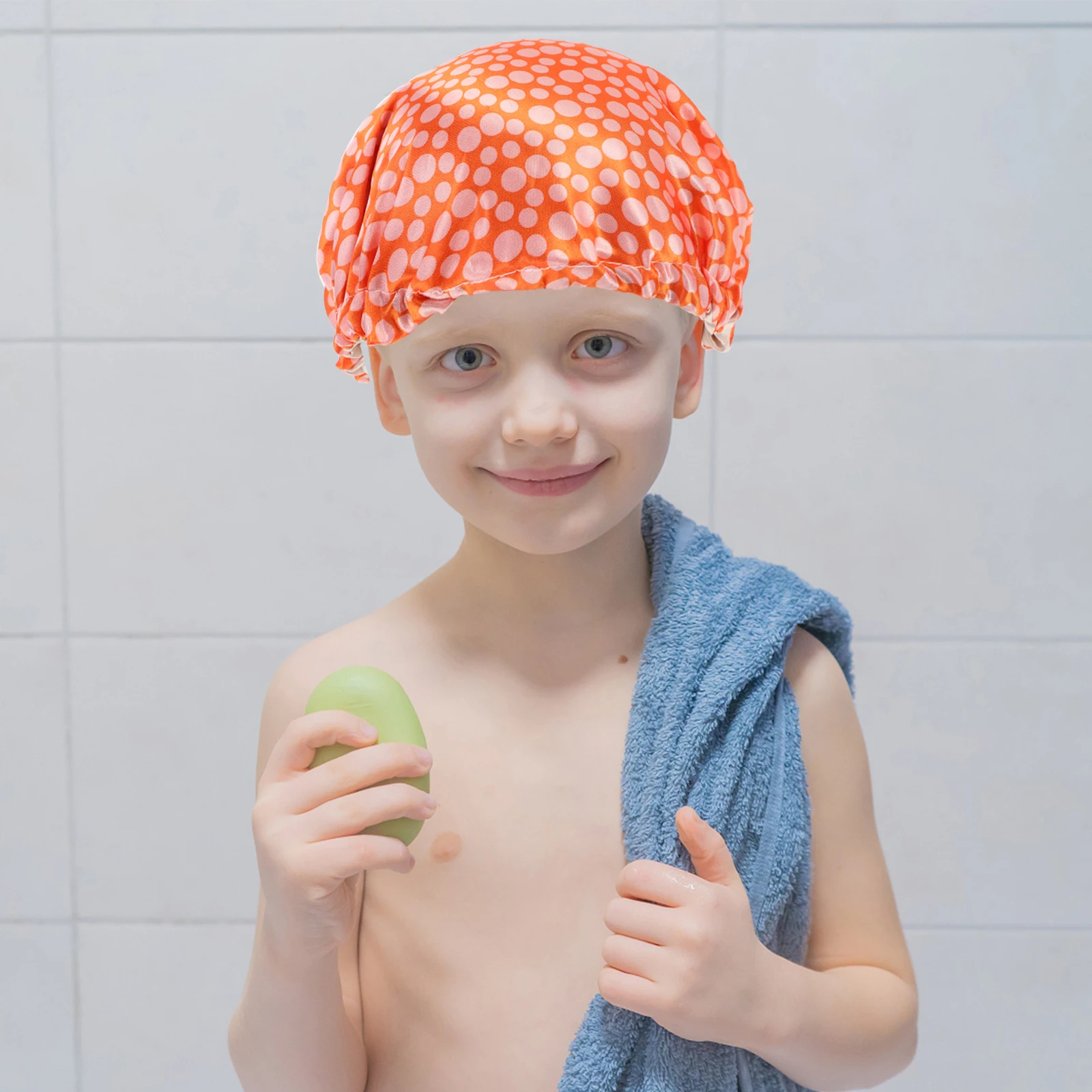 

1pc Children Shower Cap Comfortable Sleeping Adjustable Bath Kids Long Life Stylish Easy Wear Take Off Baby