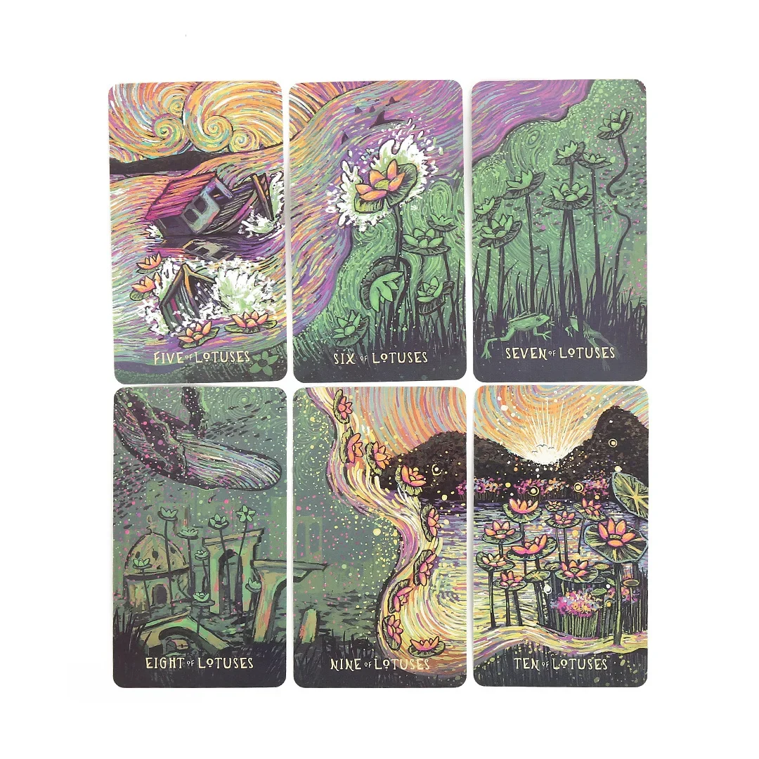 Baraja de cartas de Tarot de oráculo Cosma Visions, 78 Uds., juegos de mesa de Tarot en inglés, adivinación del destino, juegos de entretenimiento familiar para el hogar, 1 Uds.