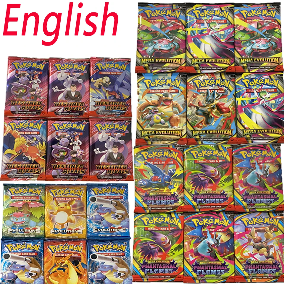 IN Stock 30-60Pcs English TCG: Ecarlet & Violet Etsncelles Astral Radiance Obsidian Flames Booster  Card Pokémon Card Game----