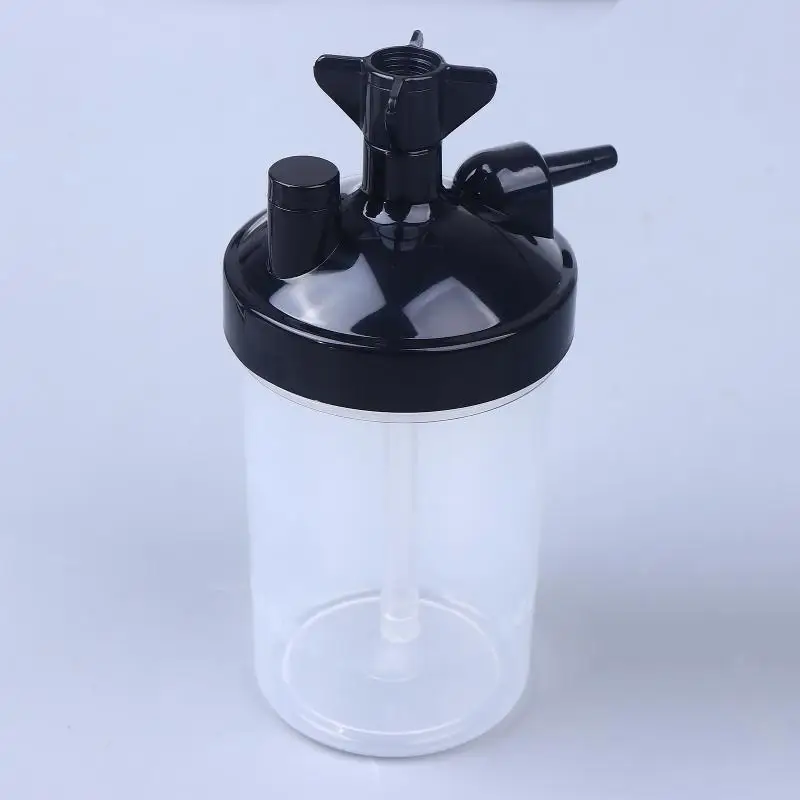 **1PC Oxygen Concentrator Humidifier Bubbler Bottle Humidity For Oxygen Concentrator With Tubing Connector Elbow