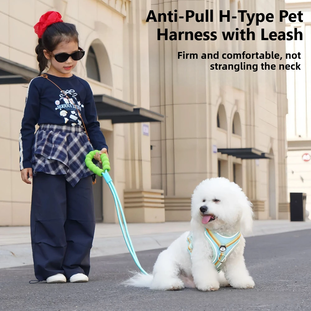 

Winter Dog Harness No Pull Reflective Pet Vest with Leash for Outdoor Walking