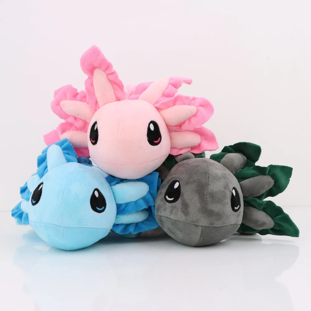 42cm Axolotl Plush Toys Lifelike Large Eyes Lizard Plush Dolls Stuffed Animal Toys Kids Birthday Gift Home Decor Festival Gifts