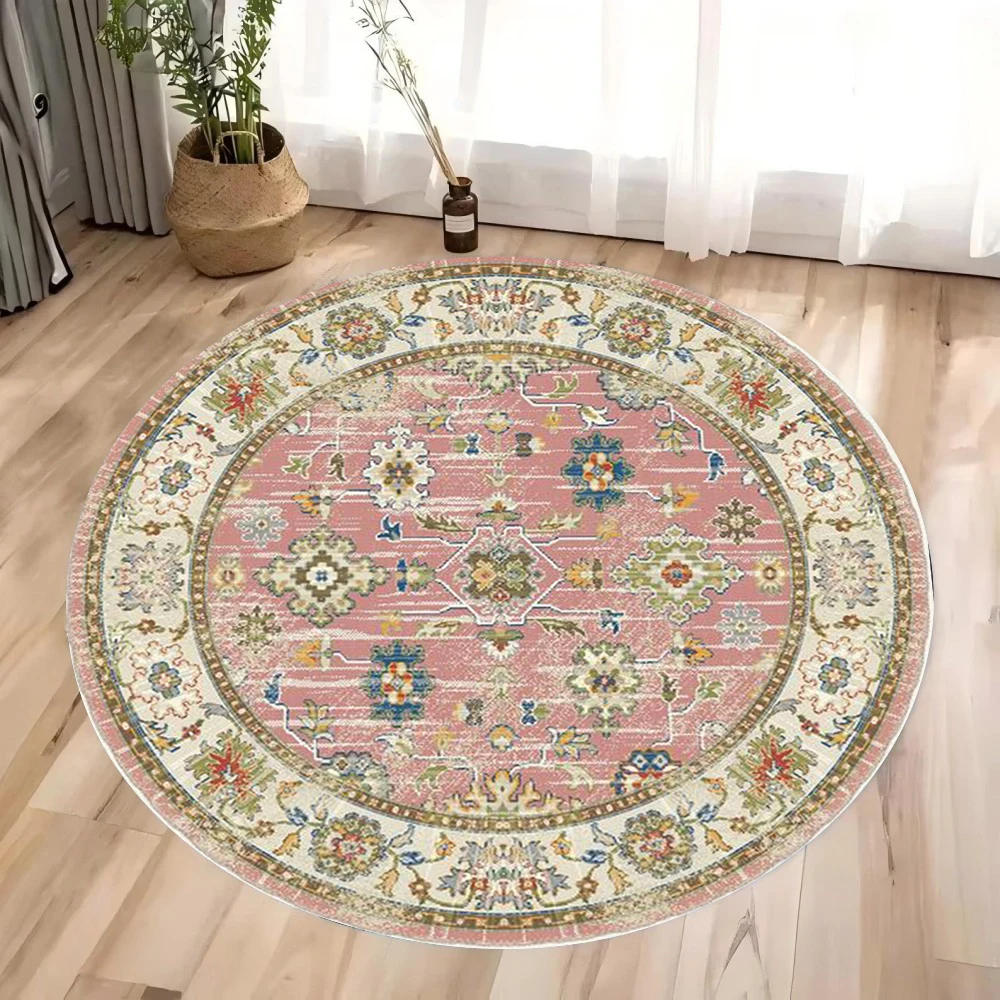 

Круглый ковер Bohemia для декора гостиной и спальни, ковер, журнальный столик, диван, декоративная подушка для вечеринки, украшение для дома