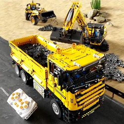 RC Engineering Vehicle Building Blocks Bulldozer Earthmoving Vehicle City Engineering Car Model Technology Bricks Kids Toys Gift