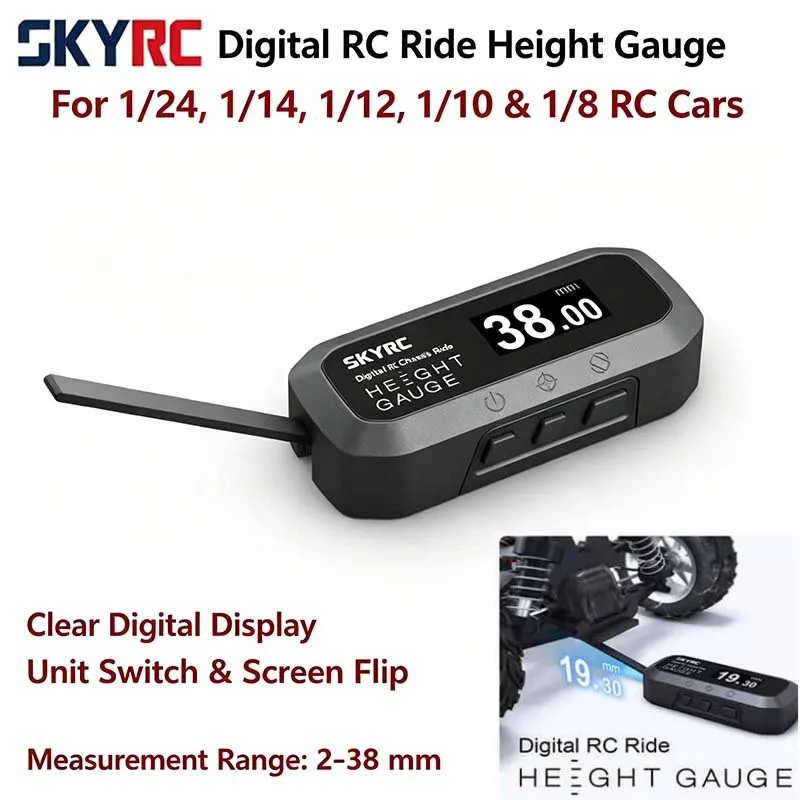 SKYRC Digital Height Gauge for RC Cars – Height Gauge for Measuring RC Car Chassis Height