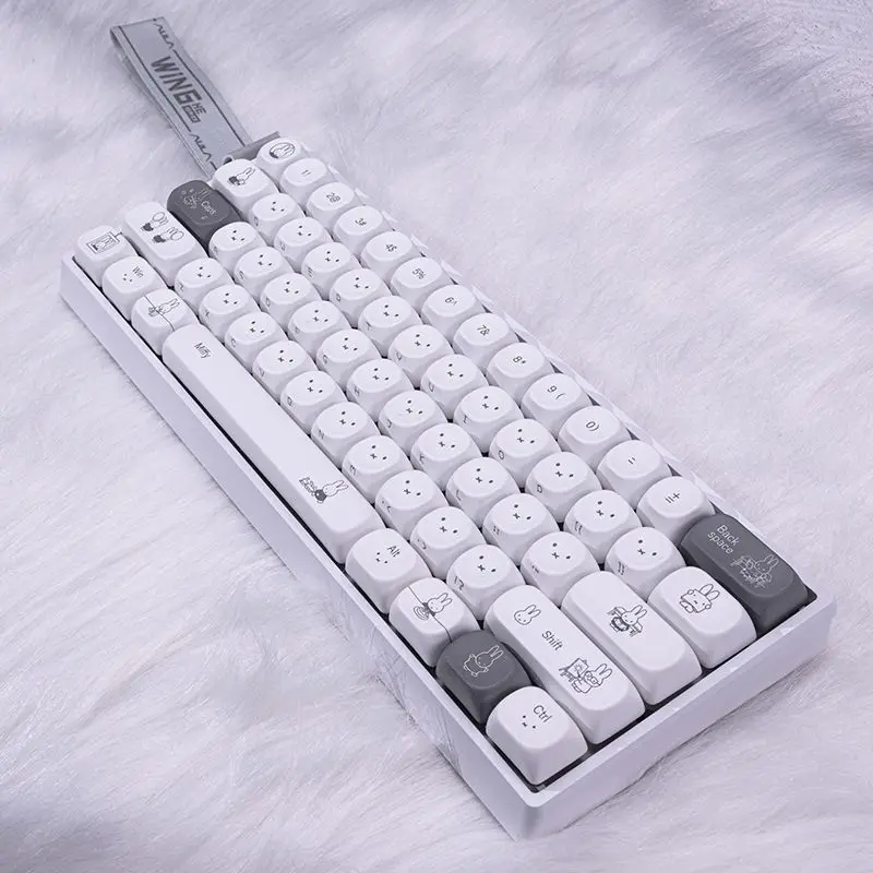 High appearance MOA five sided thermal sublimation compatible mechanical keyboard 60-108