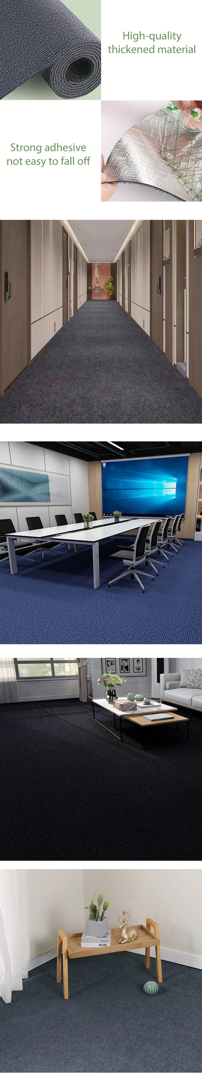 50 cm x 2 m Küchen Schlafzimmer Teppich Wasseraufnahme Home Decor Selbstklebende Raumdekoration Badezimmerteppiche Einfarbiger Teppich Wohnzimmer – Detail 2