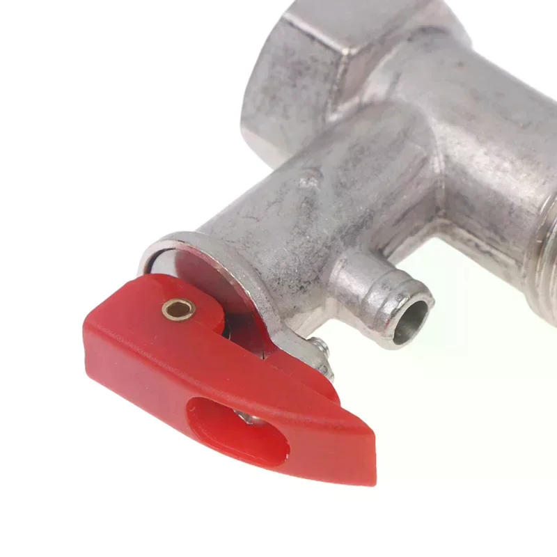 Electric Water Heater Safety Valve 1/2inch(DN15) Coppe Adjustable Pressure Reducing Spring Relief Valve for Water Heaters