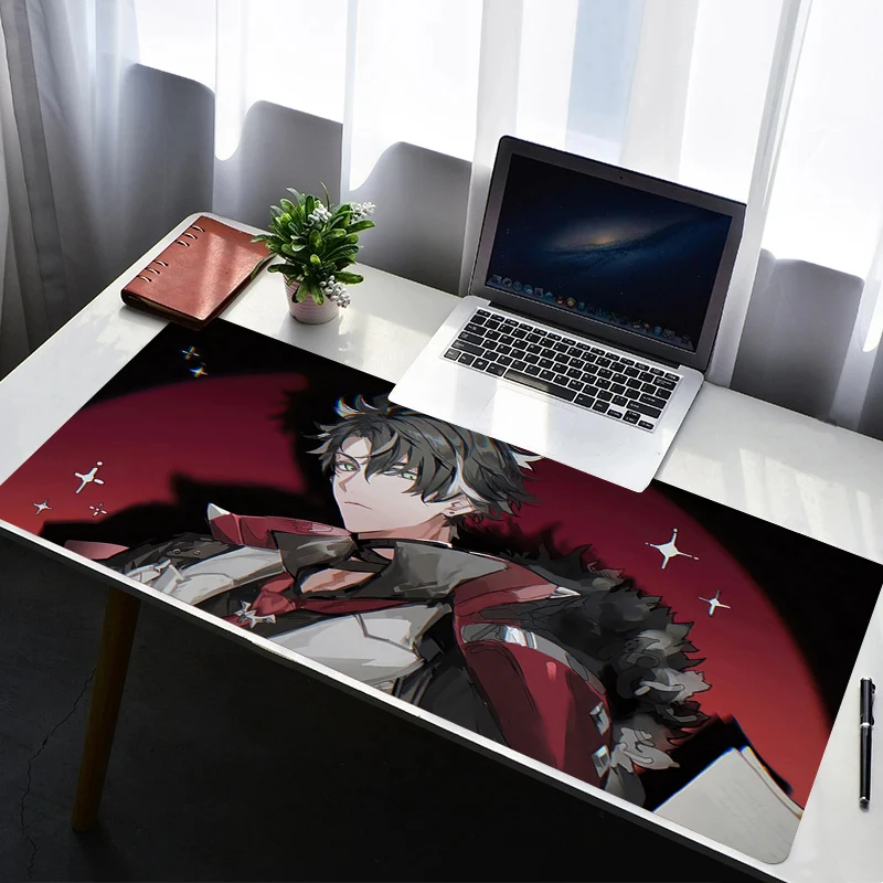 Mouse Pad Computer Gaming Accessories Mousepad Rubber Extended Desk Mat G-genshin Impact Wriothesley Laptop Gamer Keyboard Pad