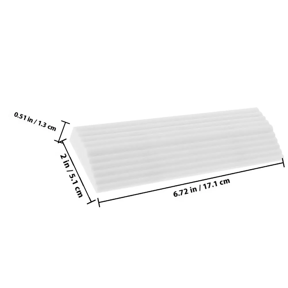 4Pcs Rubber Door Ramps Reusable Driveway Ramps For Wheelchair User Threshold Doorways Indoor Sweeping Robot Pad