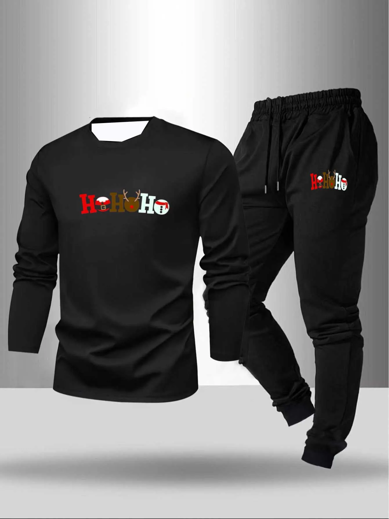 

2025 Autumn New Y2K Men's Sports Set Quick drying Long sleeved T-shirt Long pants Outdoor Fitness Essential Two piece Set