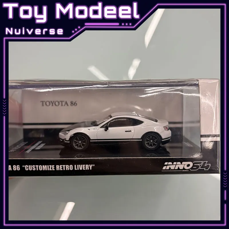 Inno toyota gt86 personalizar retro livria ae86 panda pintura 1:64 oi detalhe simulati liga fundida coletar modelo de carro presente perfeito