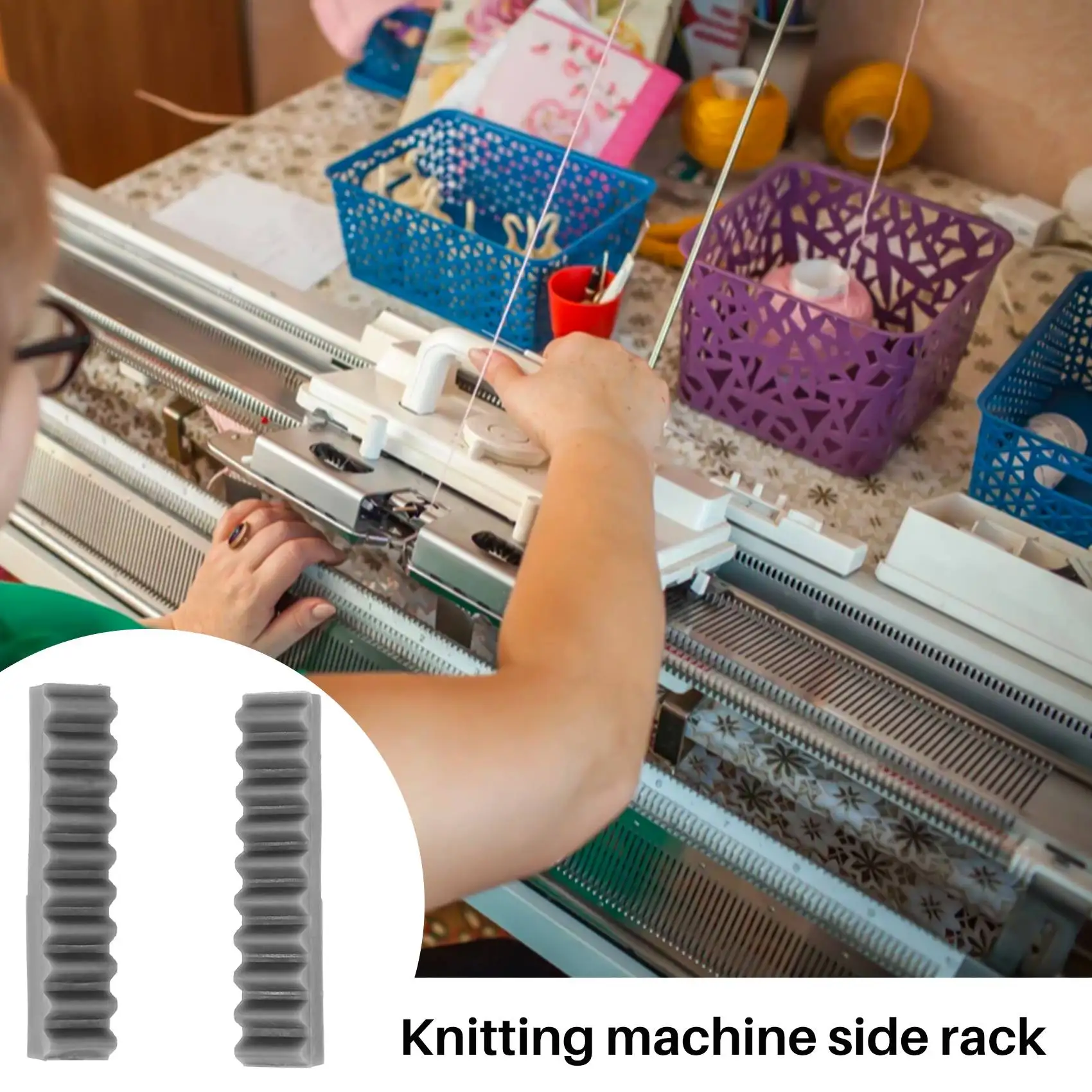 Knitting Machine Side Rack a Pair Plastic L/R Side Rack Accessory for Silver Reeds Knitting Machine SK155 SK280 SK218