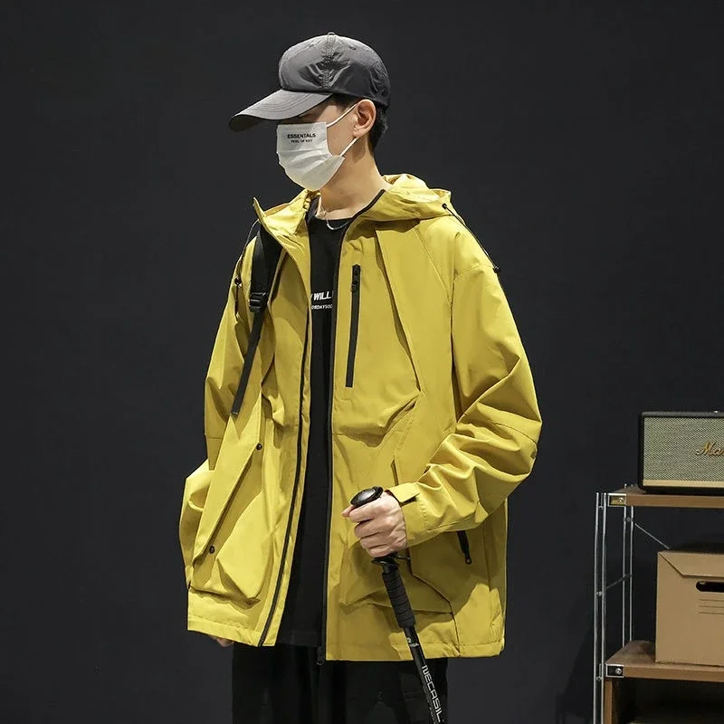 6XL 7XL Luxury Brand Men Spring Autumn Waterproof Jacket Windproof Windbreaker Climbing Fishing Hooded Coats Tactical Jacket