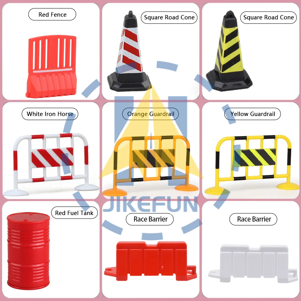 

Реквизит для барьера движения на радиоуправлении и гоночные блокпосты Барьеры для 1/43 мини-дрейфующих блокпостов с дистанционным управлением, настольные сценические игрушки