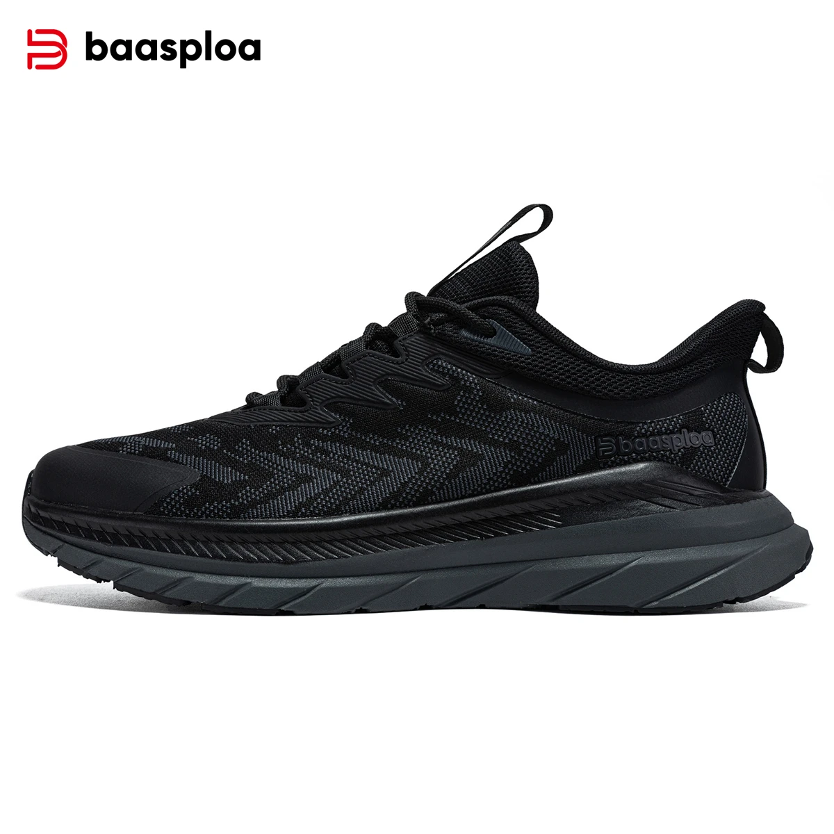 Baasploa Men Running Shoes Profession Breathable Sport Shoes Men Lightweight Mesh Casual Sneakers Male Comfort Non-Slip Lace-Up