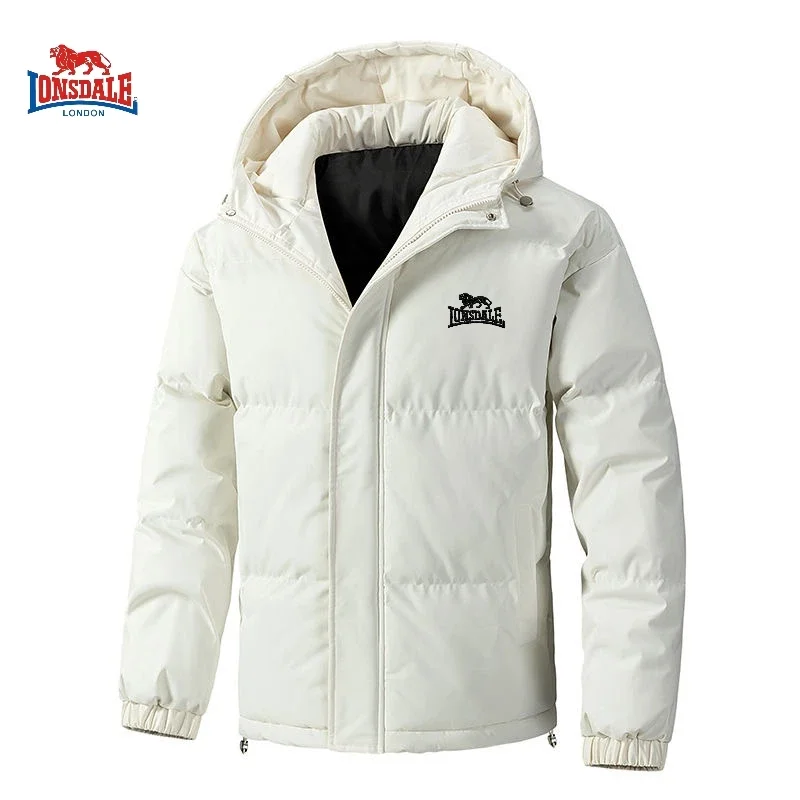 High quality hooded cotton jacket for men and women in winter, warm, windproof, and snow resistant multifunctional jacket