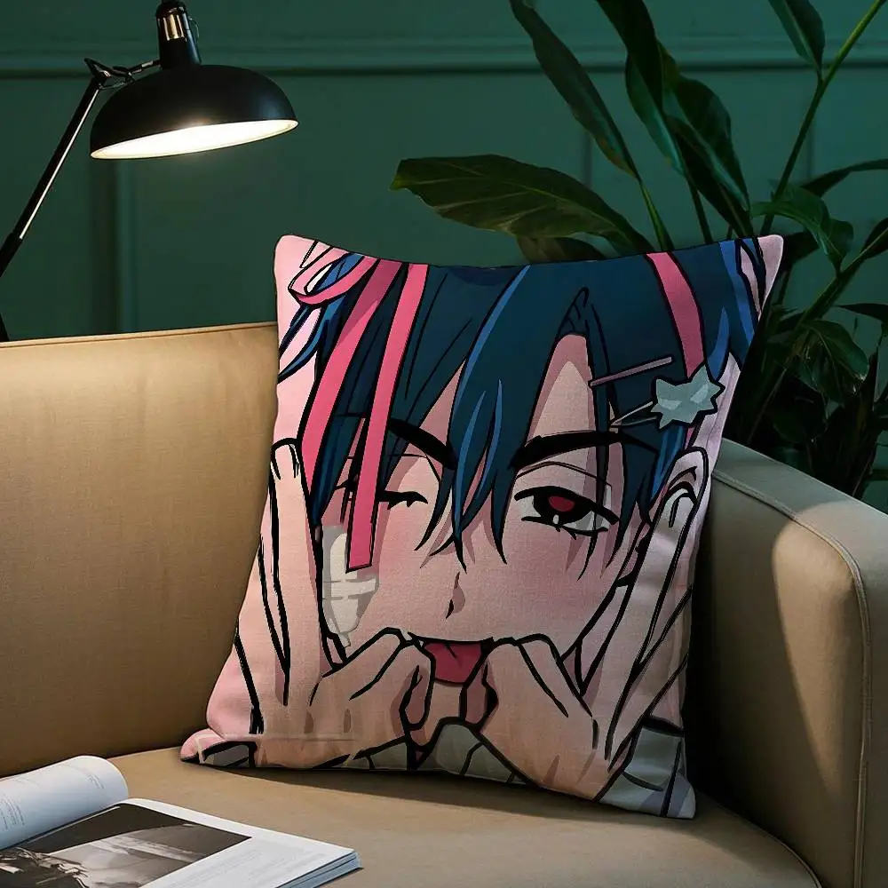 غطاء وسادة من Alien Stage Ivan Anime Boy غطاء وسادة قطيفة مريح مطبوع على الوجهين - هدية منزلية لديكور غرفة النوم