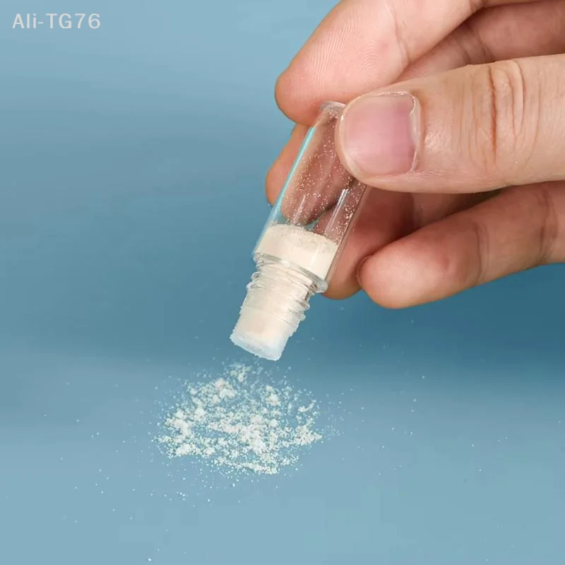 5Pcs Mini 3ml Clear Empty Plastic Powder Containers with 3-Hole Plug Sifter Refillable Loose Cosmetic Powder Bottles Eye Shadow
