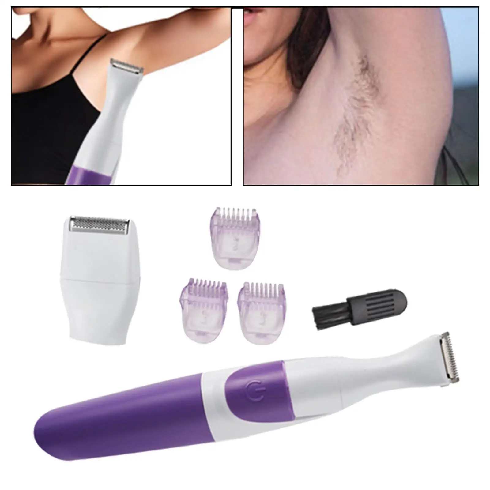 

Cordless 2 in 1 Bikini Trimmer Kit Lightweight Epilator Facial Hair Shaver for Underarms Bikini Triangle Legs Arms Women
