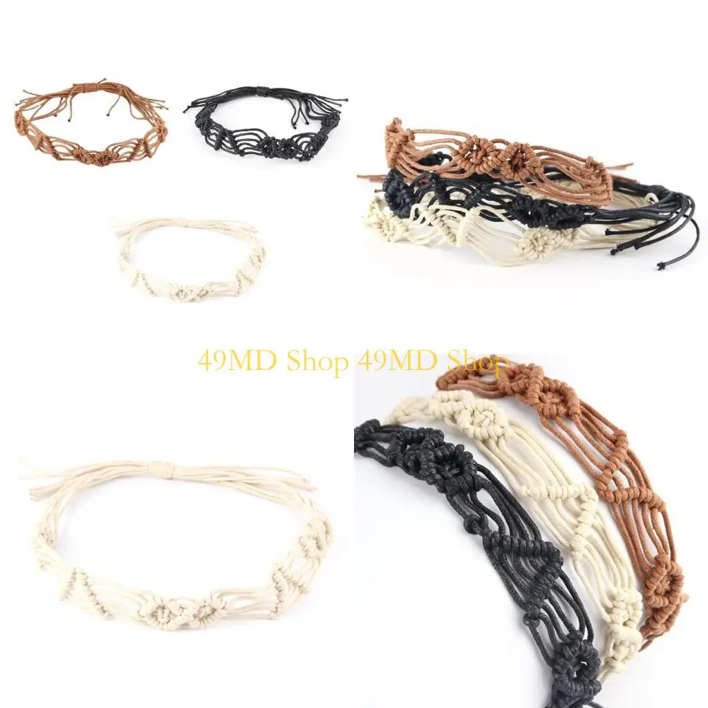 

49MD Cowboy Hat Band Band Western Hat Band Boho Hair Tie Boho Hat Band Boho Bracelet Bracelet Strail Hat Band Western Hat Belt