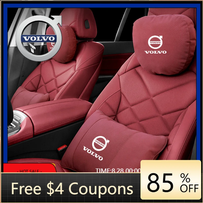 

Styling Mouldings Car Headrest Neck Support Seat Lumbar Cushion Soft Neck Pillow For Volvo XC40 XC60 XC70 XC90 C30 C70 S60 S90 V