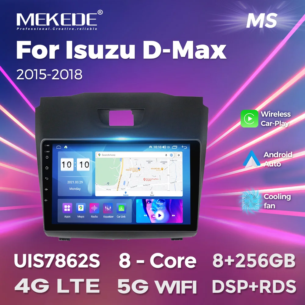 

MEKEDE Android 8-Core Car Radio For lsuzu D-Max 2015-2018 Multimedia Video Player Wirelessly CarPlay Auto GPS Navigation 5G WIFI