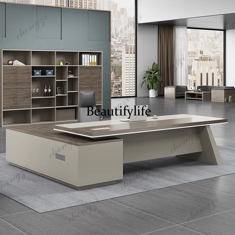 T41 Negotiate Meeting Office Desk Exquisite Designer Foreign Durable Office Desk Modern High Office Furniture Der Schreibtisch
