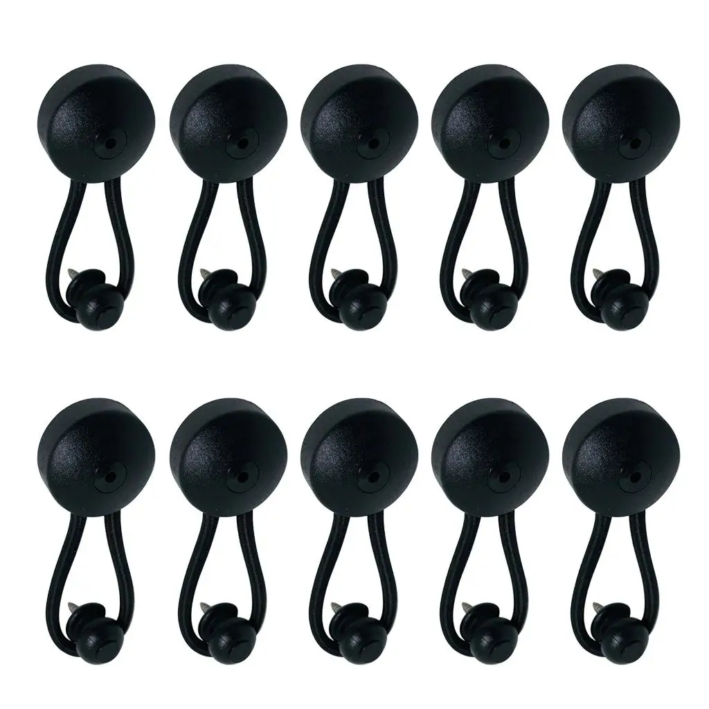 Shock Cord Cover Clips Nylon Bungee Hook Loop Adjustable Tie Down Strap Knob Semi Rigid Boat Accessories for Canoe Kayak Dinghy