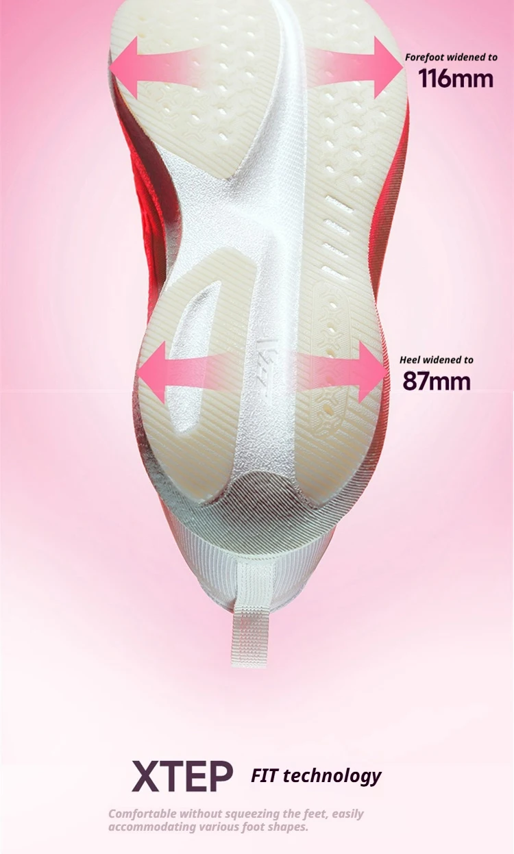 XTEP 2000km PRO Damen-Laufschuhe 2026 Frühling Gedämpfte Stabilität Komfort Leichte Damen-Sportschuhe 874218110043 – Detail 11