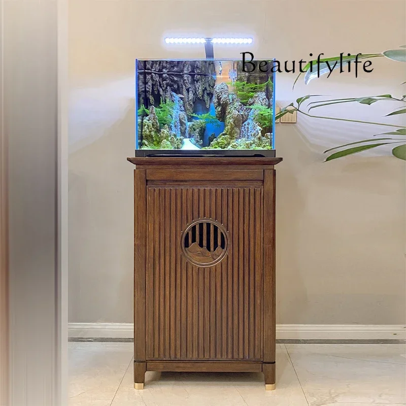 AEcological tank Micro landscape fish tank Quicksand waterfall landscaping Water and land  Grass tank Aquarium entrance