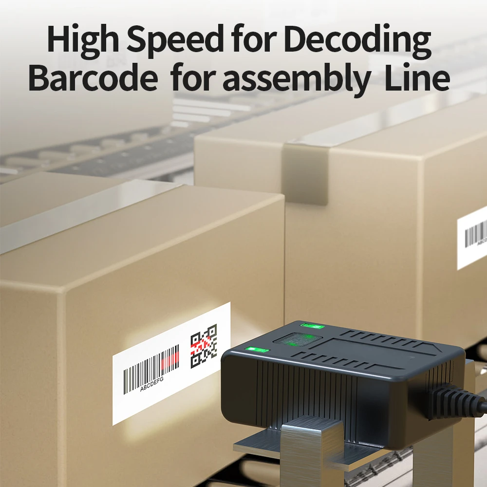 High-Speed Mega-Pixel USB Barcode Scanner Module Wired 1D 2D QR Reader for Warehouse Inventory System