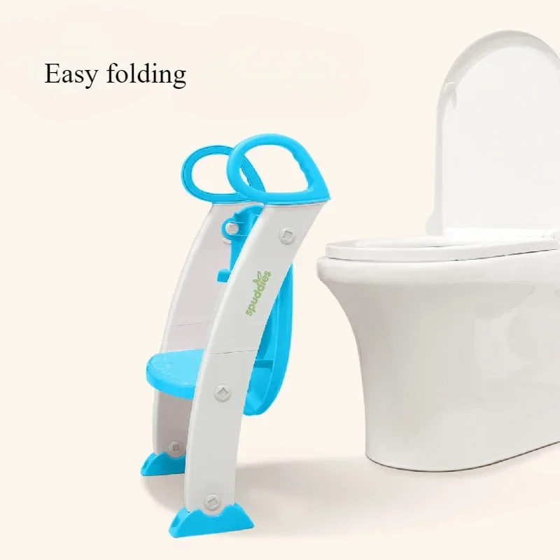 女の子 男の子 トレーニングトイレはしご ソフトクッションシート付き 折りたたみ式幼児用トイレトレーニングシート