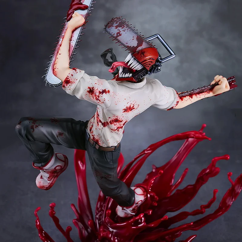 الأصلي ابتسامة جيدة Denji بالمنشار رجل حقيقي أنيمي الشكل بولي كلوريد الفينيل 1/7 30 سنتيمتر تحصيل نموذج دمية حلية تمثال اللعب هدية