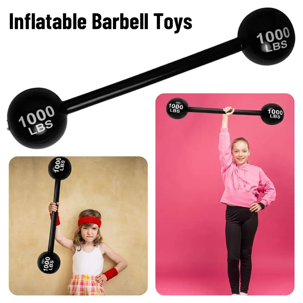 

Decoration Parent-child iInteraction Fun Game Barbell Event Game Props Inflatable Barbell Simulation Gym Funny Toys