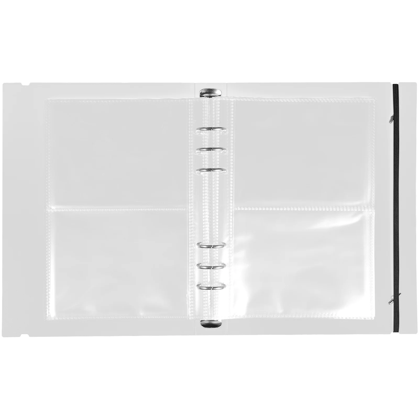 

1Set Photo Album Supplies Transparent Photo Pages Practical PP Material Loose-Leaf Design for Id Credit Gift Cards