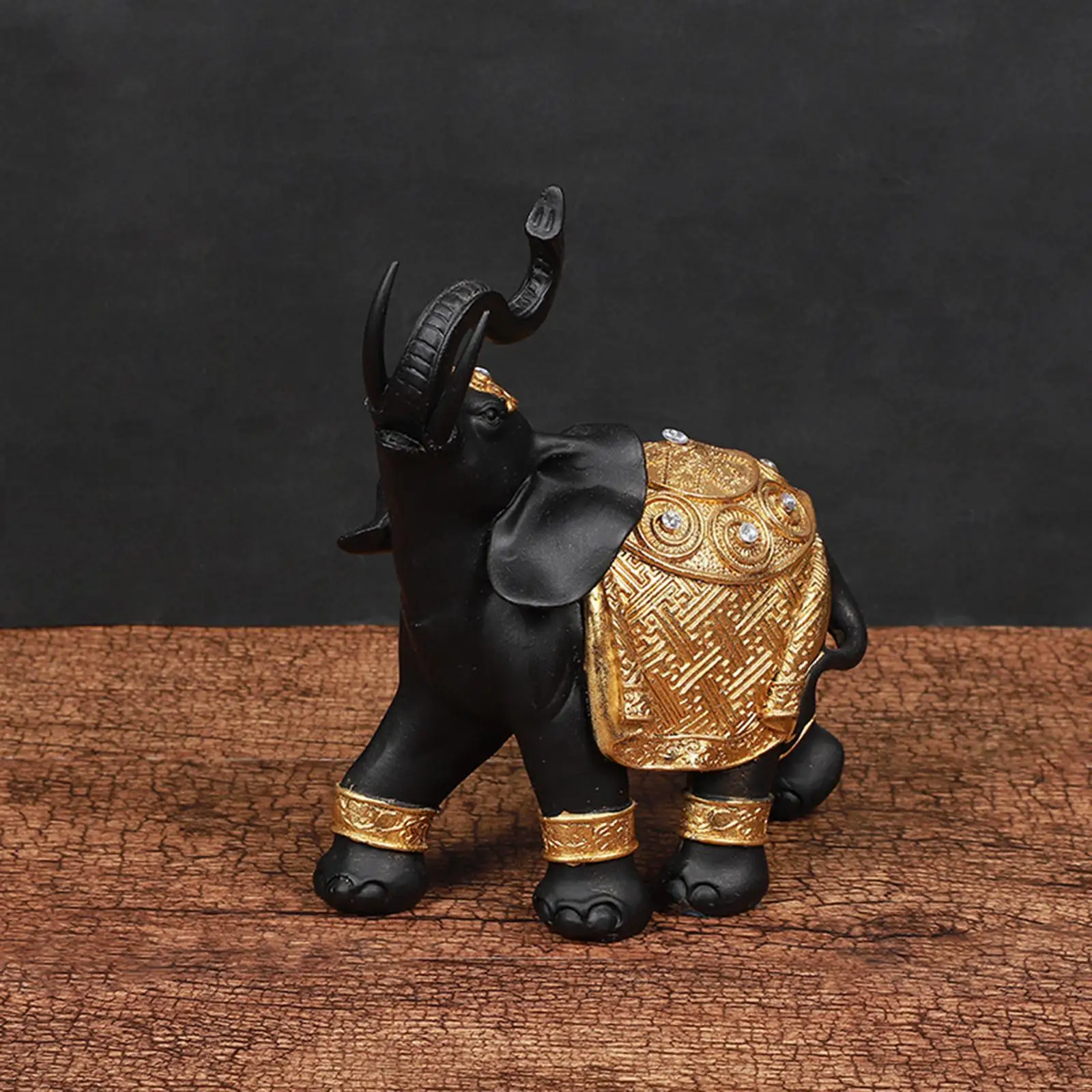 Elephant Figurines Sculpture for Housewarming Birthday Present Party Favor