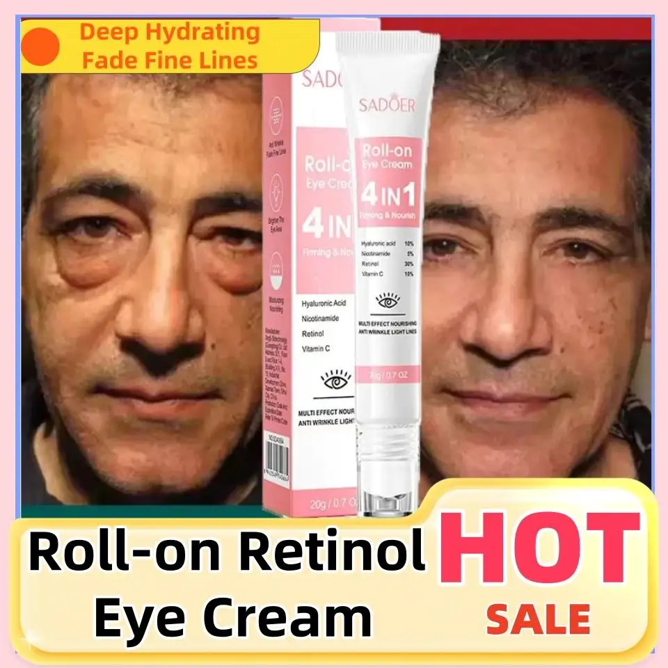 

Instant Eye Bag Removal Cream Retinol Anti-Wrinkle Fade Fine Lines Firming Skin Anti Dark Circle Puffiness Brighten Eye Care