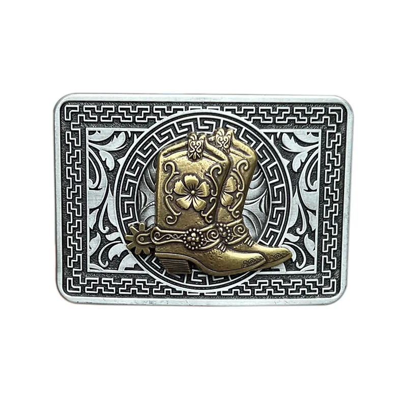 Boots Riding boot belt buckle Western style