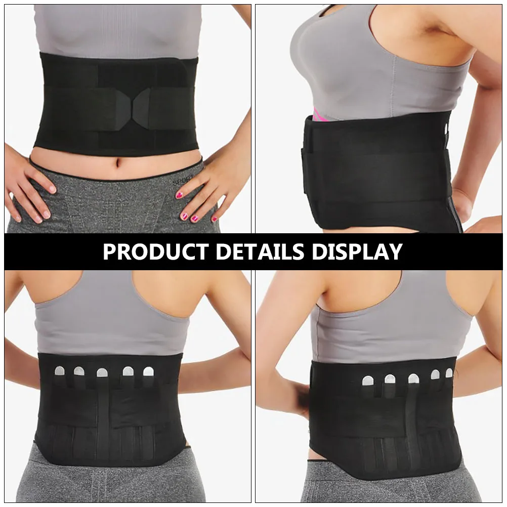 

Elastic Fabric Lumbar Support Belt Back Pain Relief Braces Fitness Curvature Waist Supporter Lower Back Brace