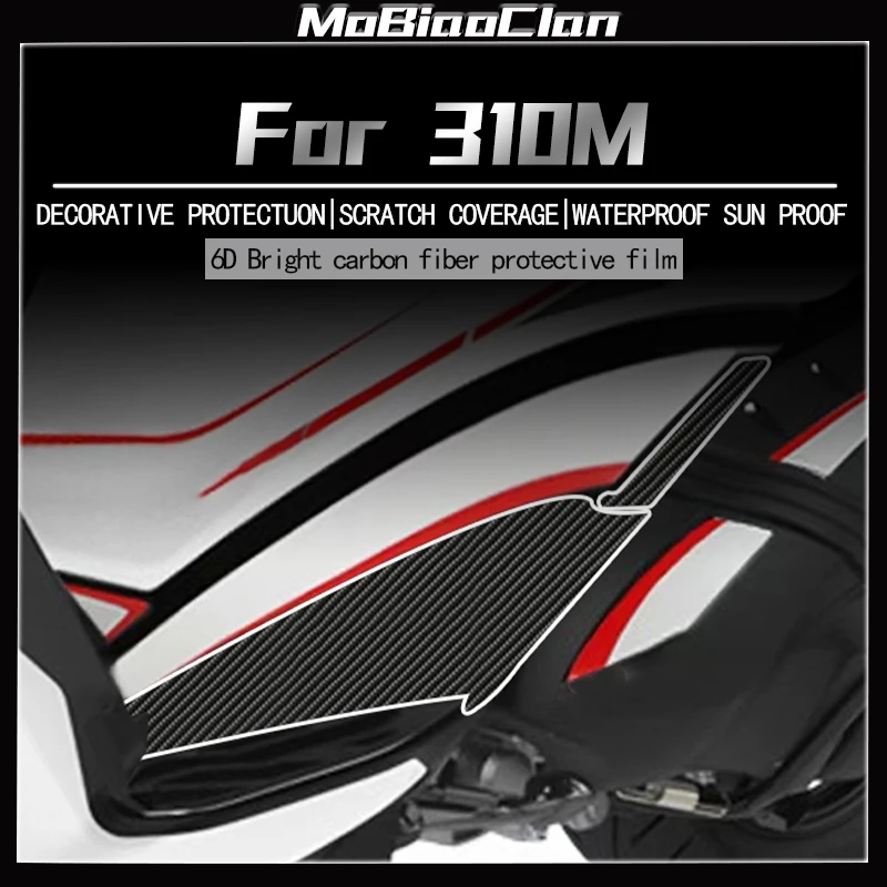 For ZONTES 310M 6D Motorcycle Carbon Fiber Sticker Transparent Film Waterproof And Scratch Resistant Modification Accessories