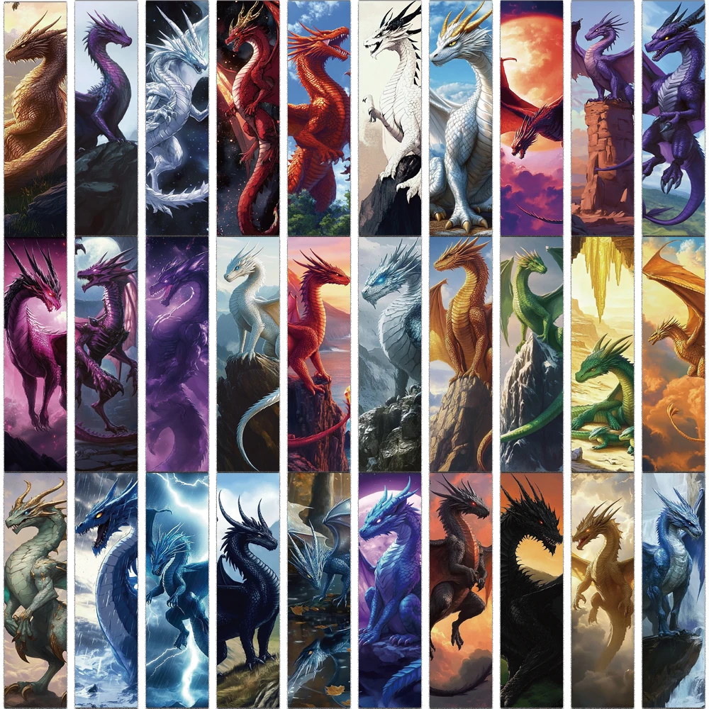 30PCS Creative Dragon Wing Bookmark Decoration Student Books Page Labeling Gifts Personalized Decorative Bookmarks