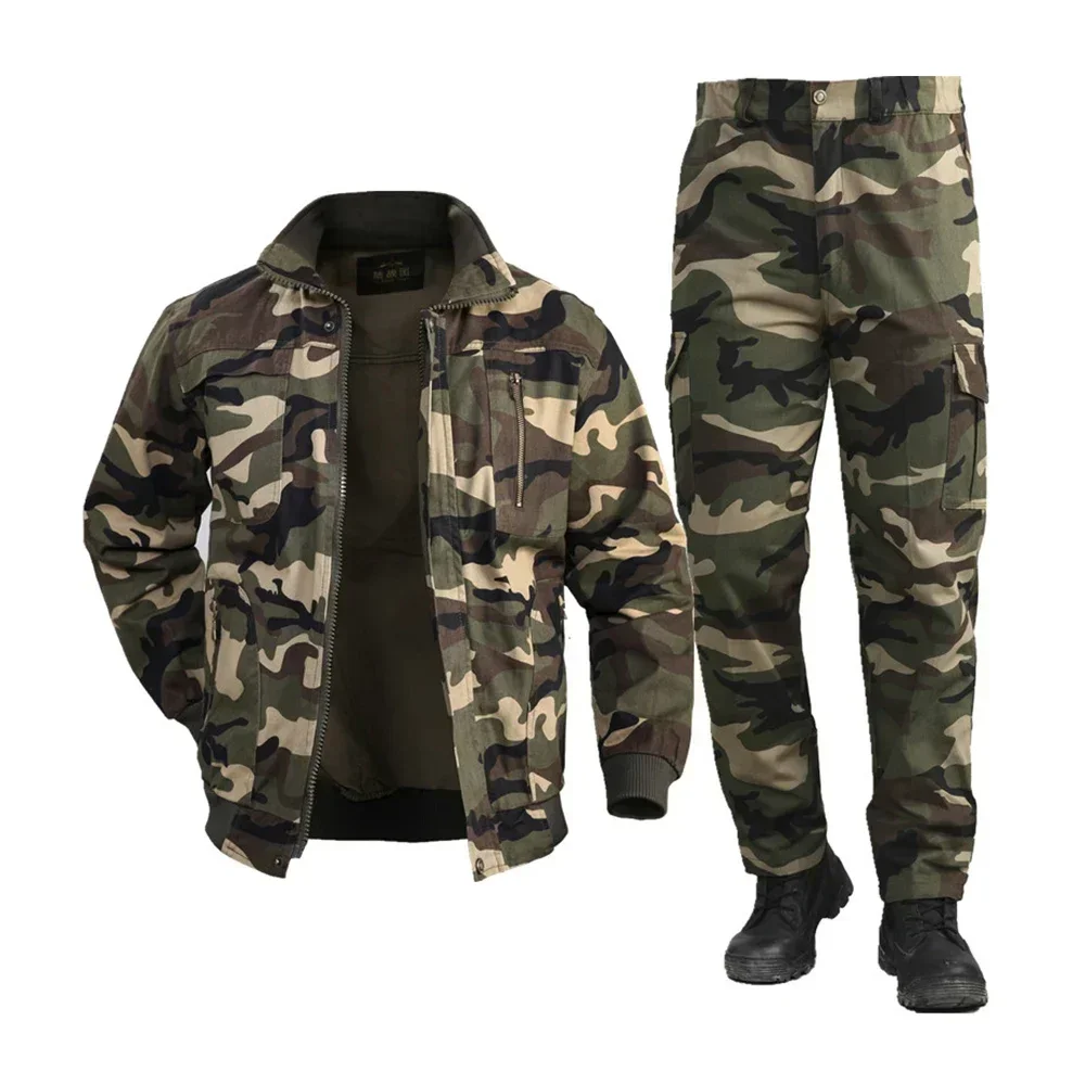 

Military Clothing Men's Labor Site Tooling Tactical Uniform Outdoors Sports Training Uniform Workwear Suit Male Wear Camouflage