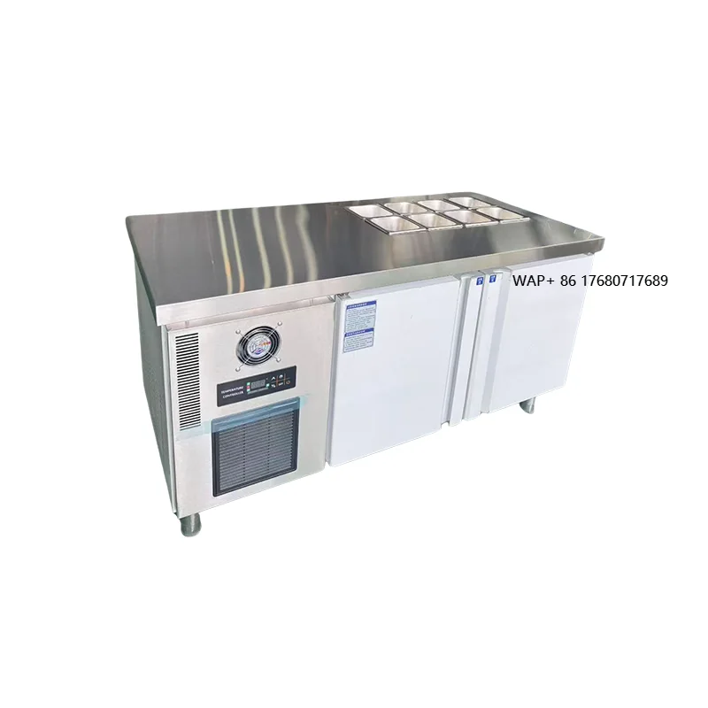 Pizza Prep Table Salad bar Display Counter Equipment Refrigerated Counter Top Salad bar