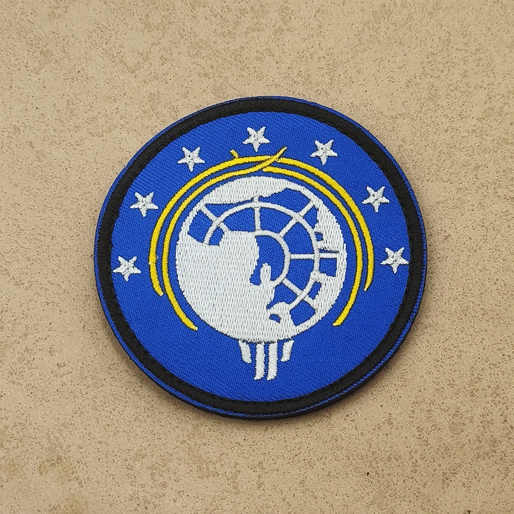 Game Skull Tactical Patch Embroidery Hook&Loop Emblem We Dive Together Badge Backpack Stickers For Clothing