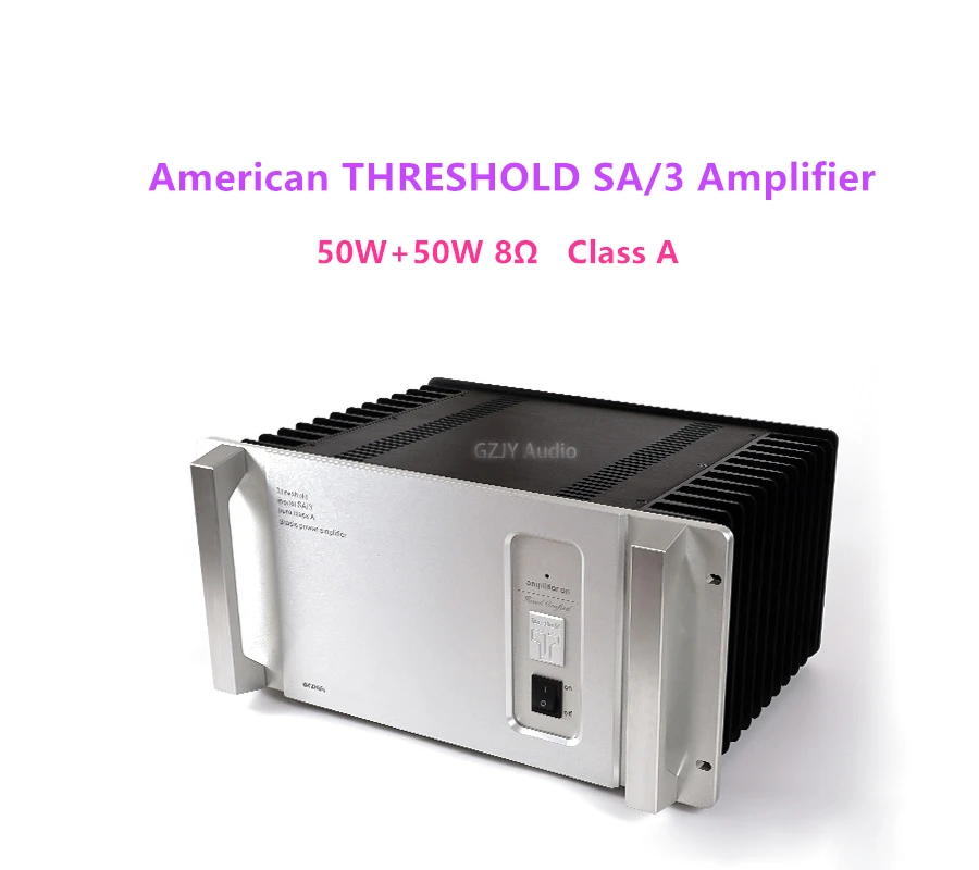 

Fully Independent Split Design, Pure Class A High-power Amplifier 50W+50W 8Ω, 1:1 Replica American THRESHOLD SA/3 Amplifier