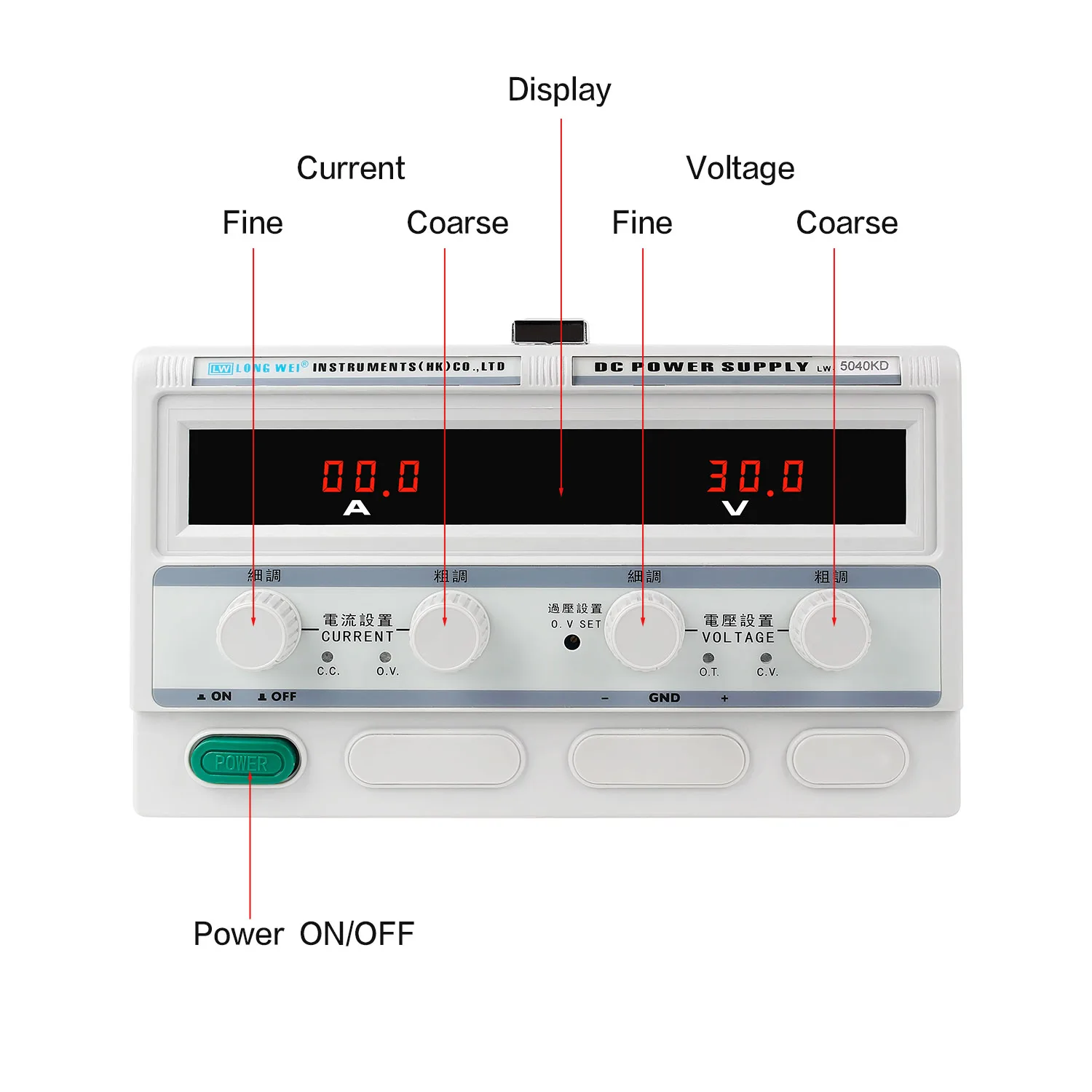 New Arrival LW-3005KD 300V 5A Low Noise High Power Laboratory Testing Switching Adjustable Variable Regulated DC Power Supply