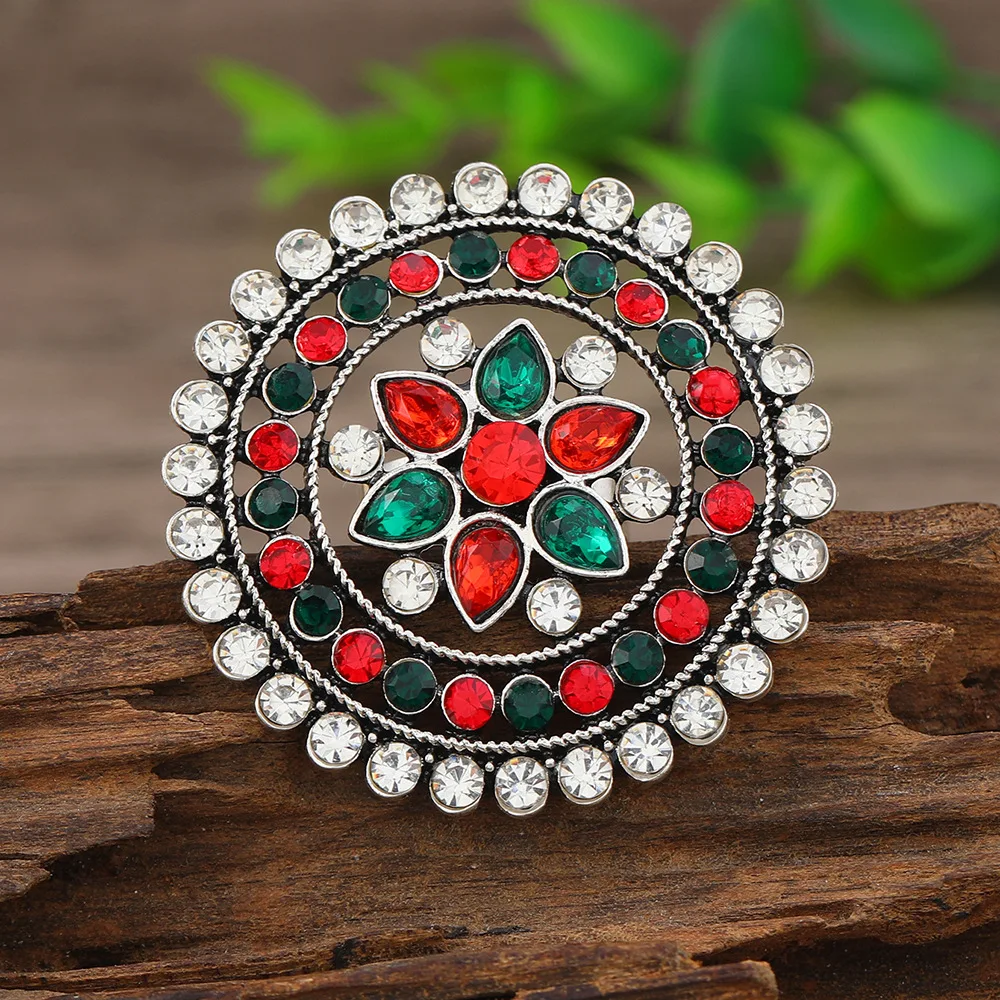 New imitation pearl retro light luxury design laminated metal texture heavy industry fashion simple set with diamond ring