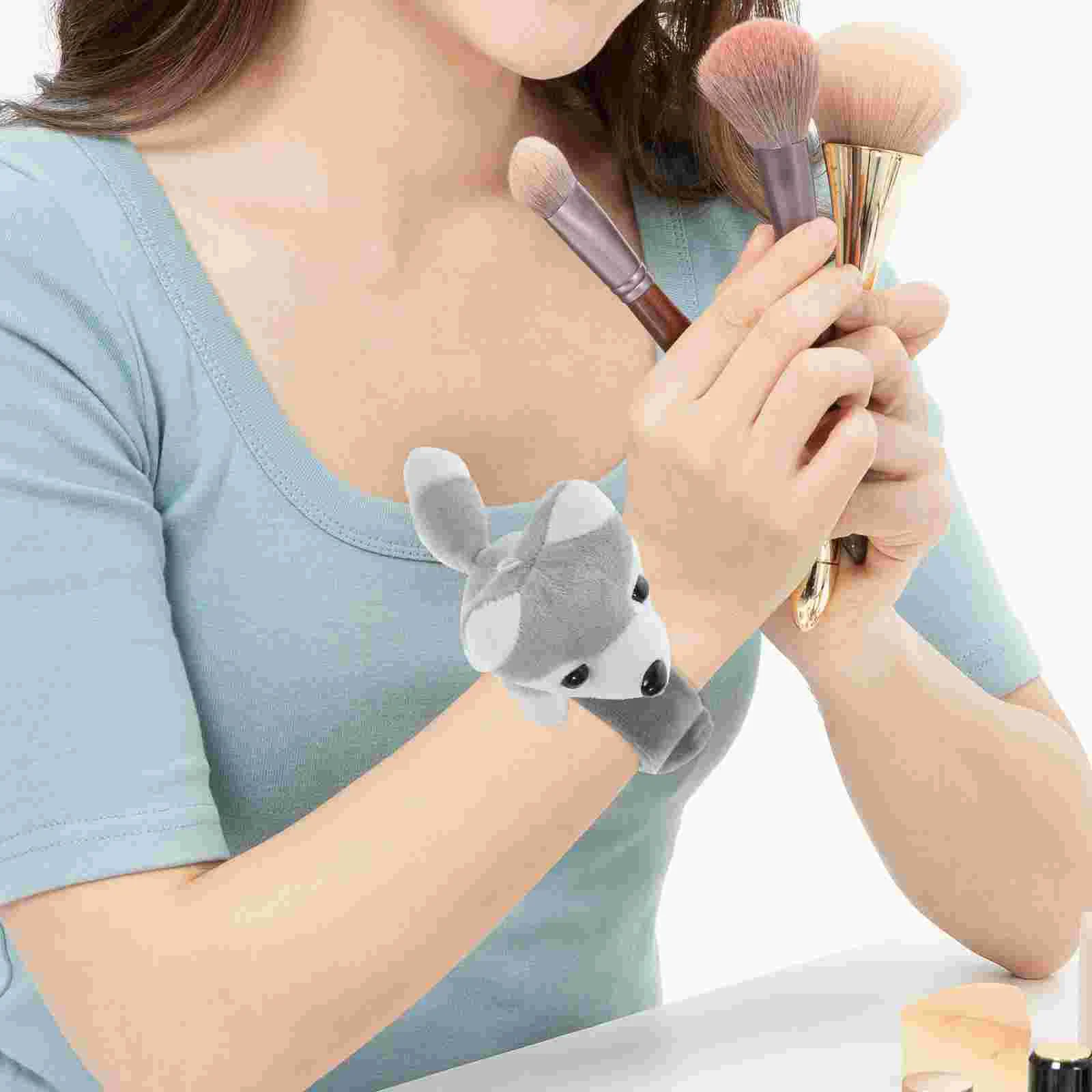 Pop Circle Bracelet Cute Slap Plush Snap Bracelets Filling Easy-to-use Animals Stuffed